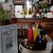 An old hutch is used as a condiment station at Sidetrack in Depot Town. Melanie Maxwell | AnnArbor.com